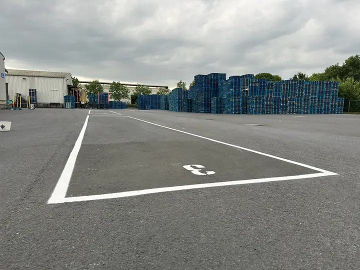 Parkeerplan bedrijfsterrein