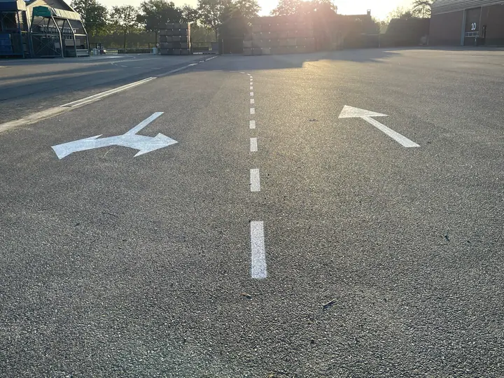 Parkeerplan bedrijfsterrein